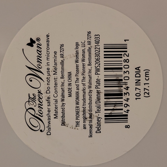 NWT Set of 4 Pioneer Woman Melamine, Delaney Plates - Picture 12 of 14